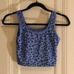 super cute blue cheetah tank!
